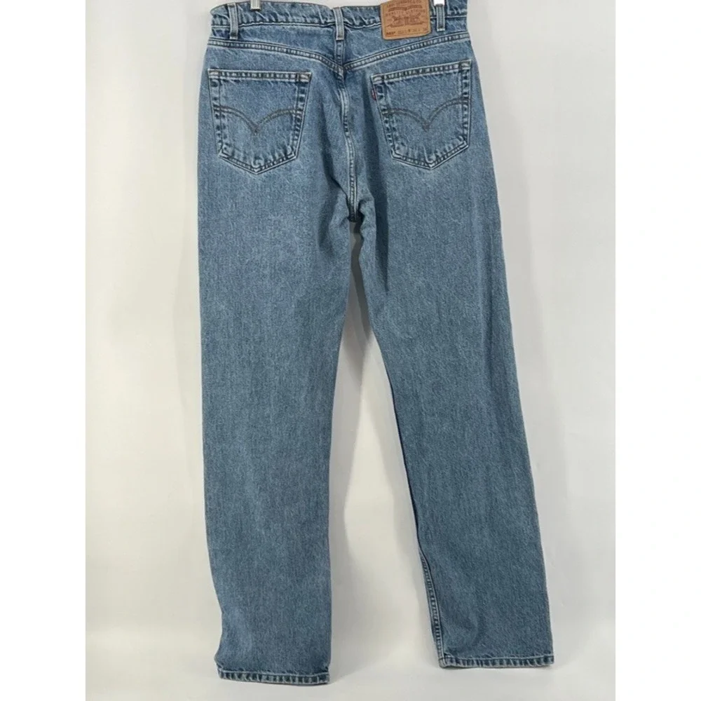Vtg 90s Levis 505 Regular Fit Straight Leg Jeans 36 (34x34) Med Wash Denim 1998